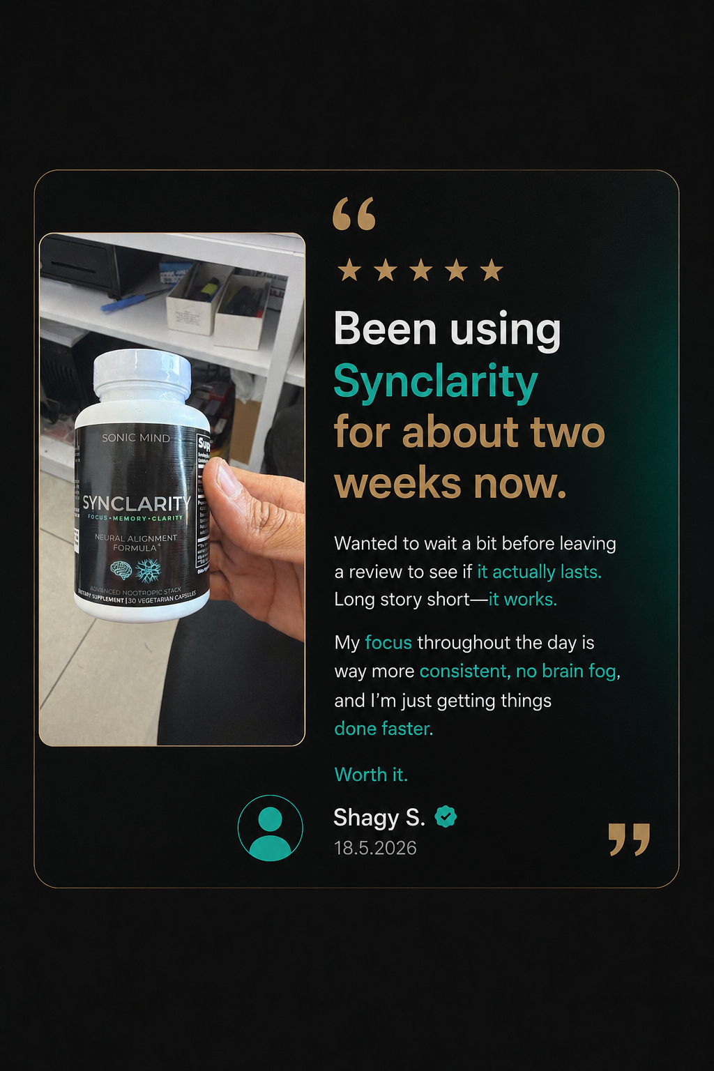Synclarity - Advanced Focus & Cognitive Neural Alignment*